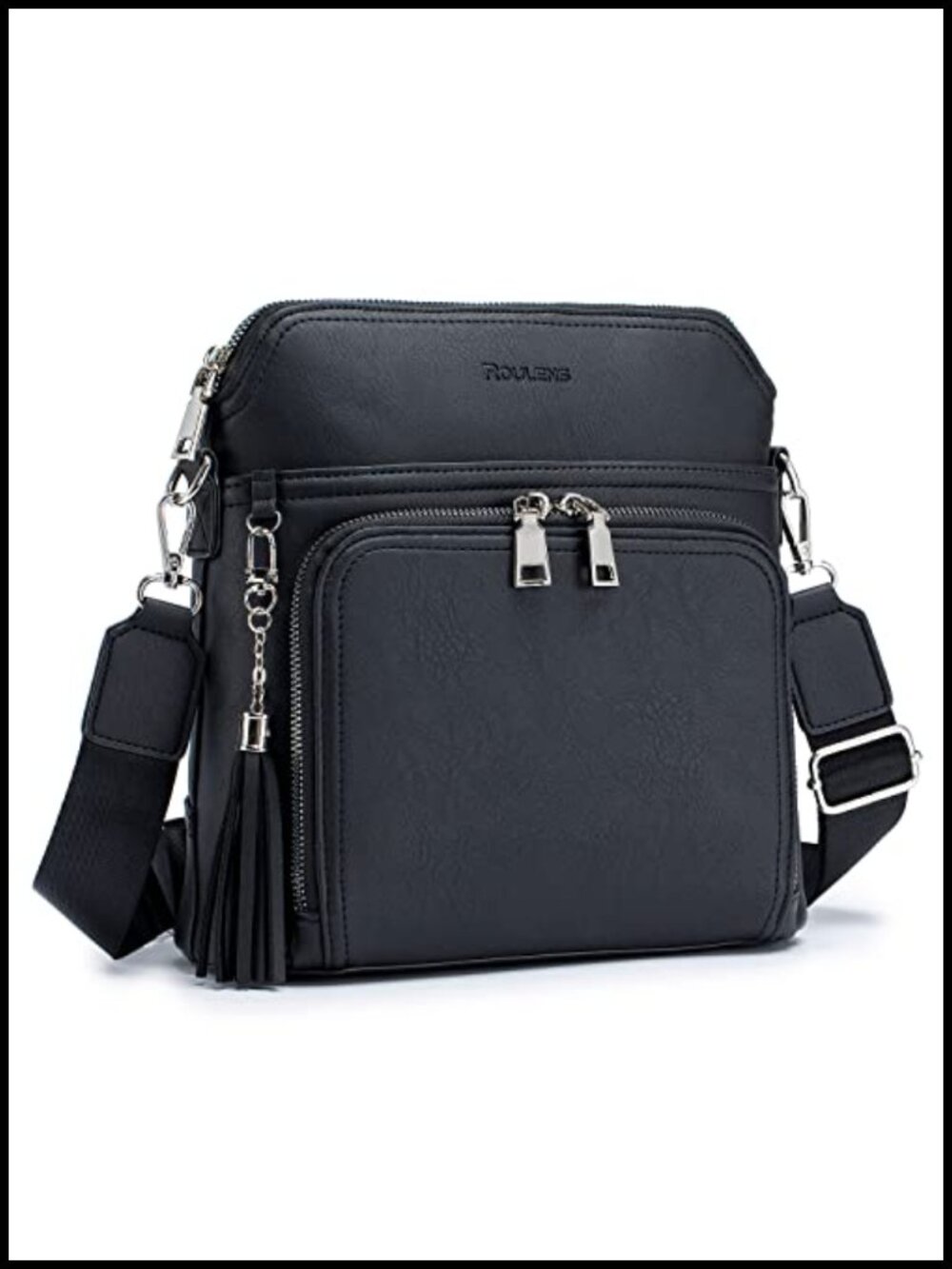 Crossbody Purse Vegan Leather Medium Wallet Bag Tassel Travel Shoulder Handbag